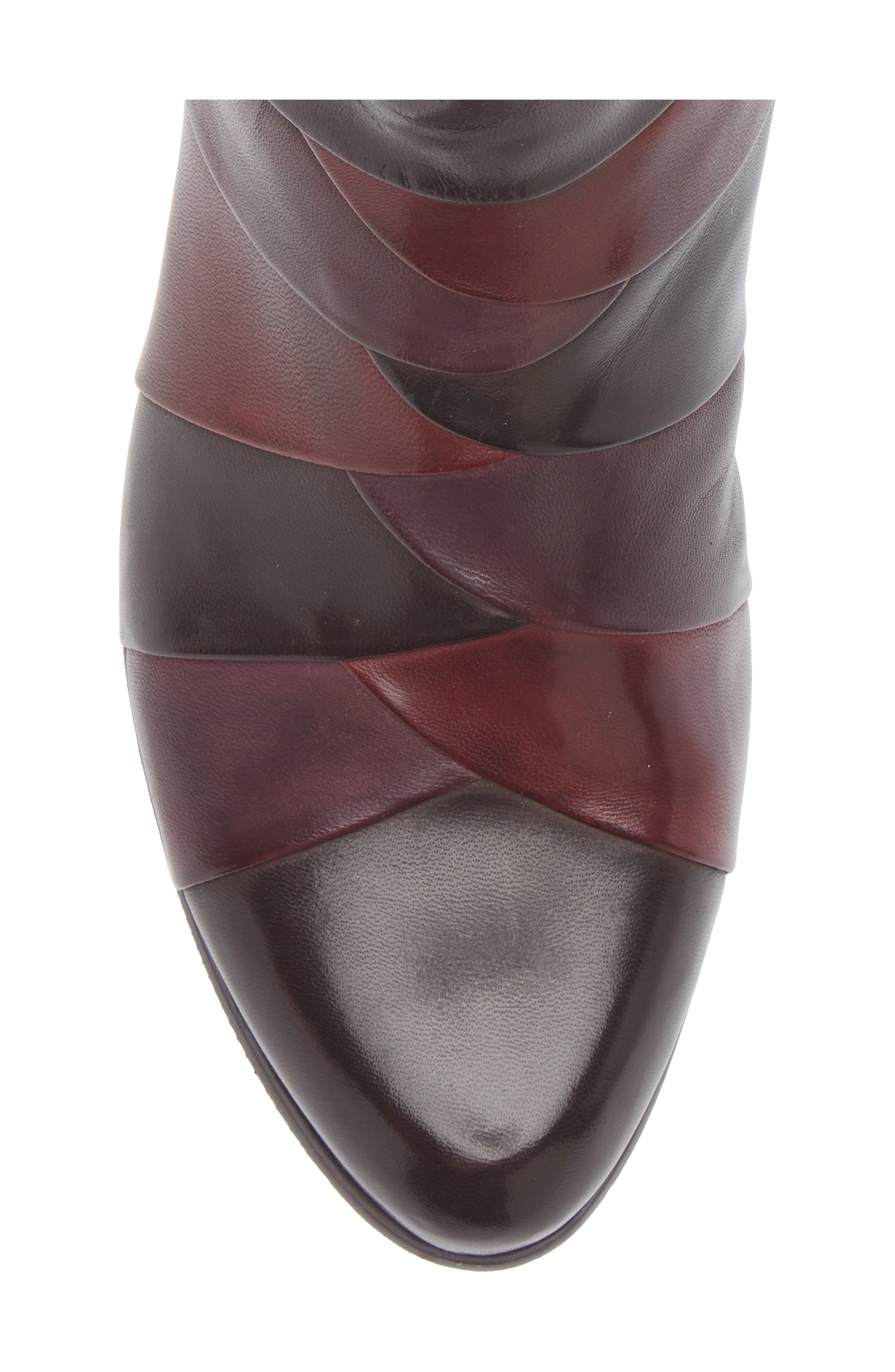 Stefany Block Heel Bootie, Alternate, color, BROWN/ VINO