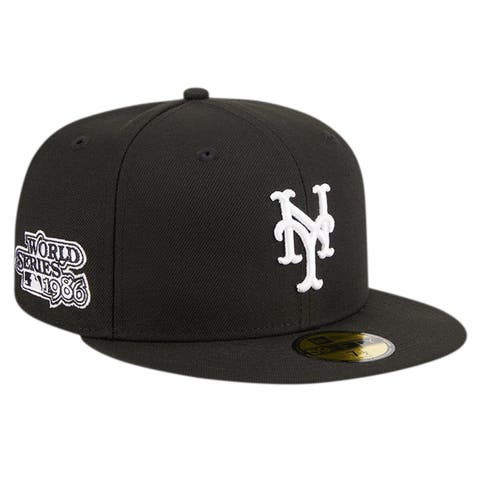 Men's New Era Black New York Mets Logo 59FIFTY Fitted Hat