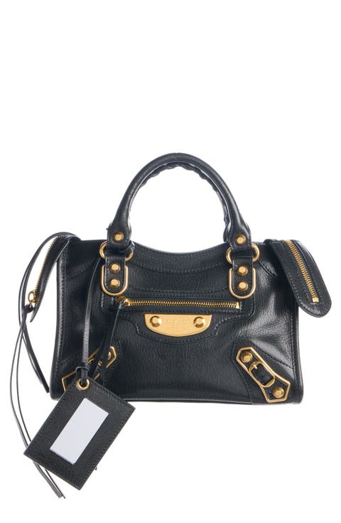 Mini Le City Uptown Leather Top Handle Bag