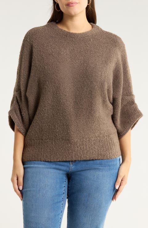 Dolman Sleeve Sweater (Plus)