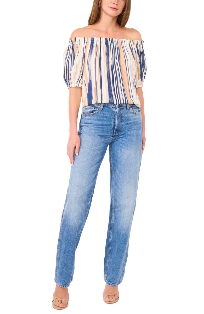 Vince Camuto Off the Shoulder Balloon Sleeve Top, Alternate, color, 