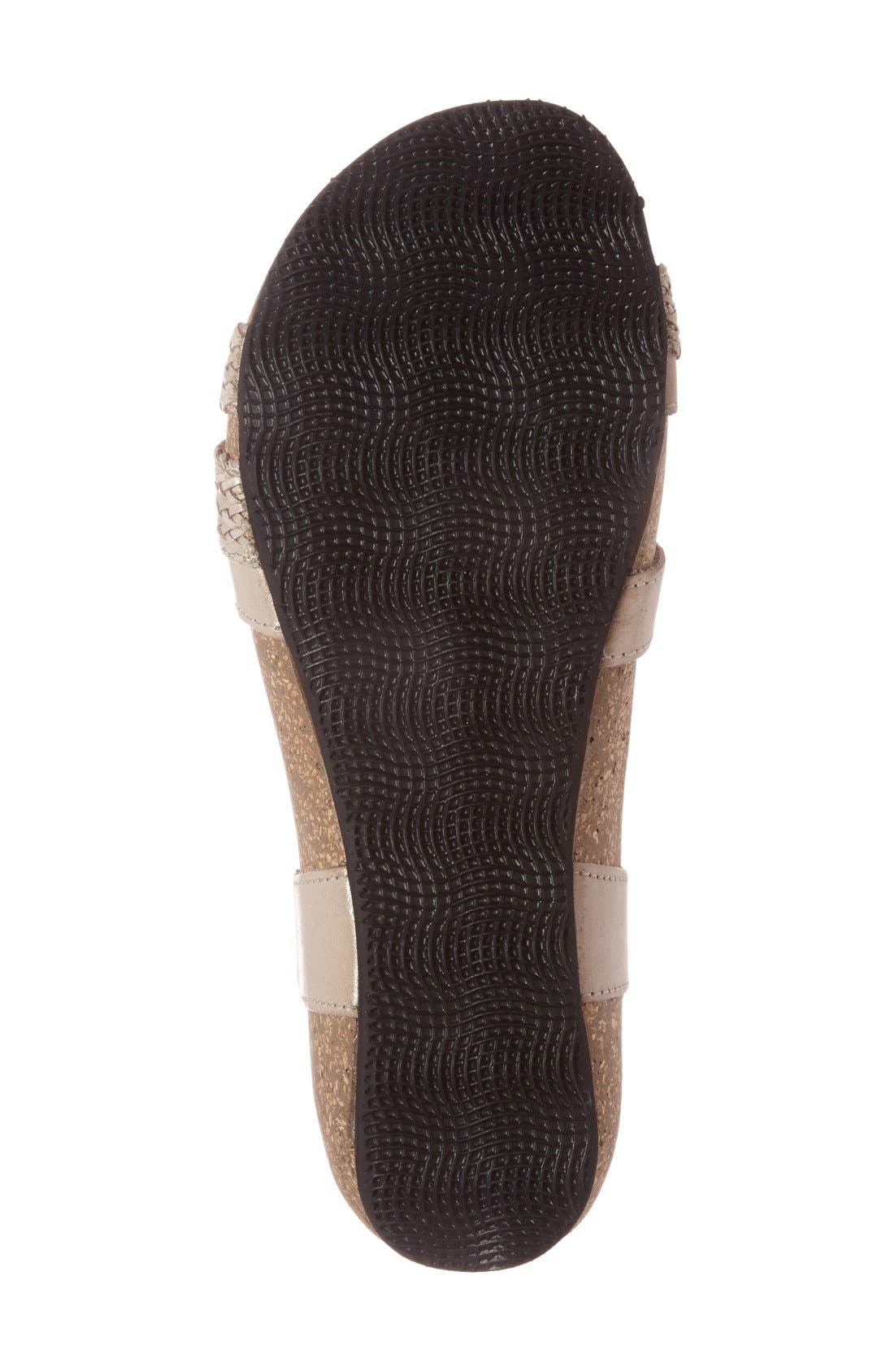 Taos 
Trulie
 Wedge Sandal, Alternate, color, Stone Leather