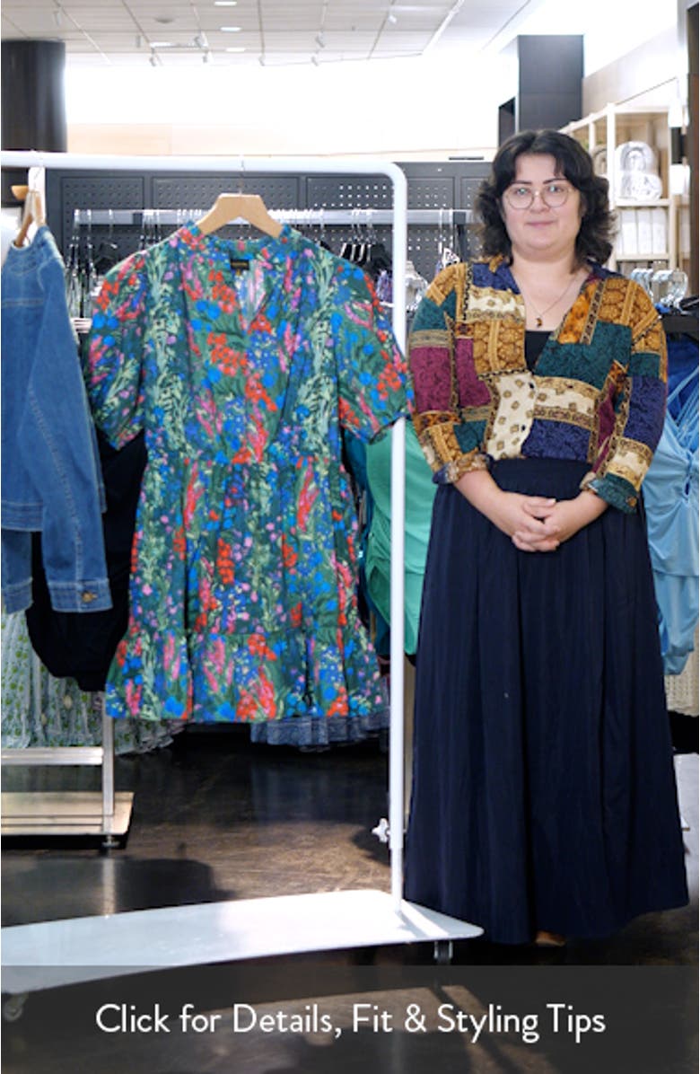 Devin Floral Marissa Cotton Dress, sales video thumbnail