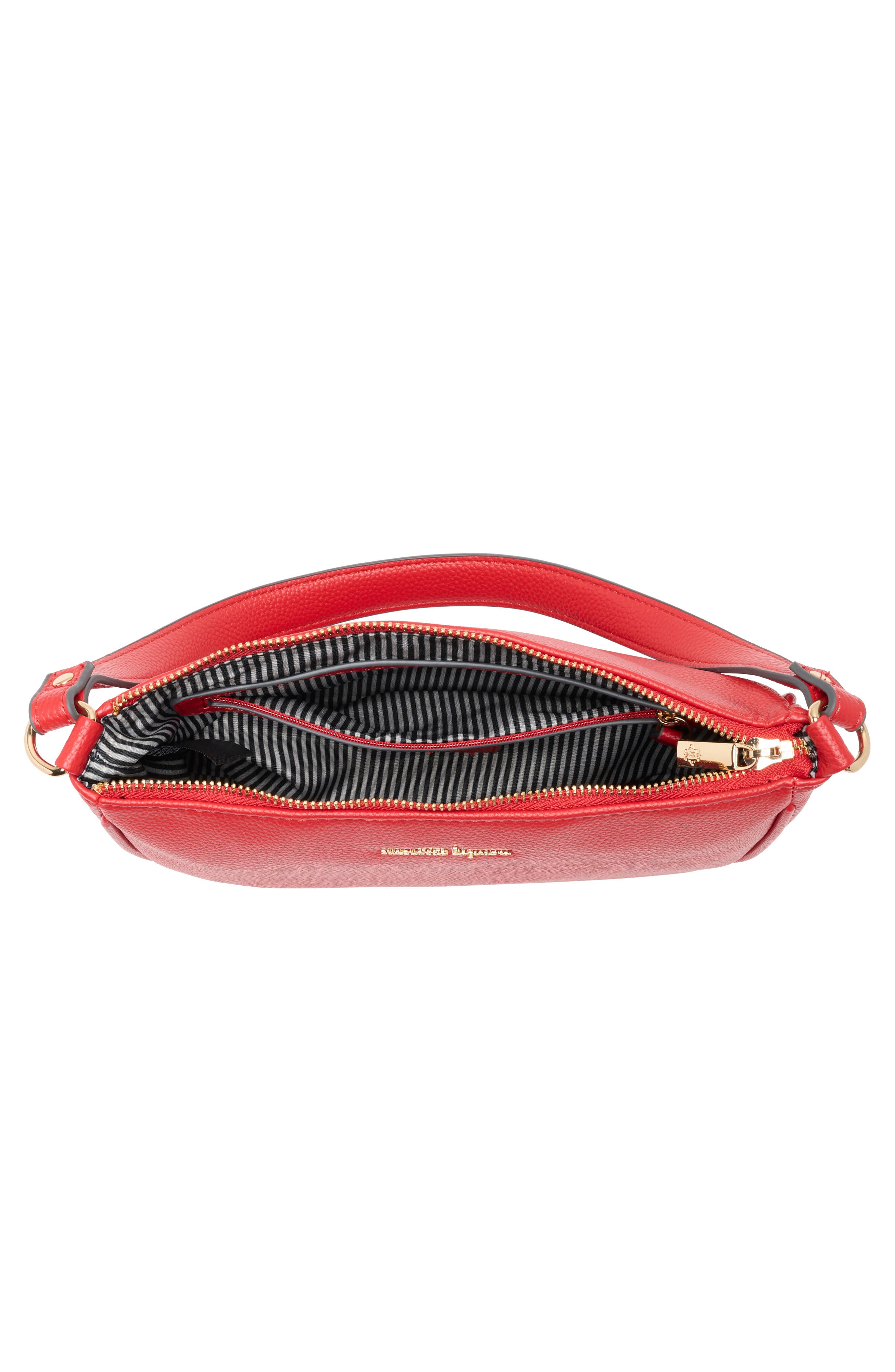 Nanette Lepore Jennah Baguette Shoulder Bag, Alternate, color, Tomato - Heart Flutter