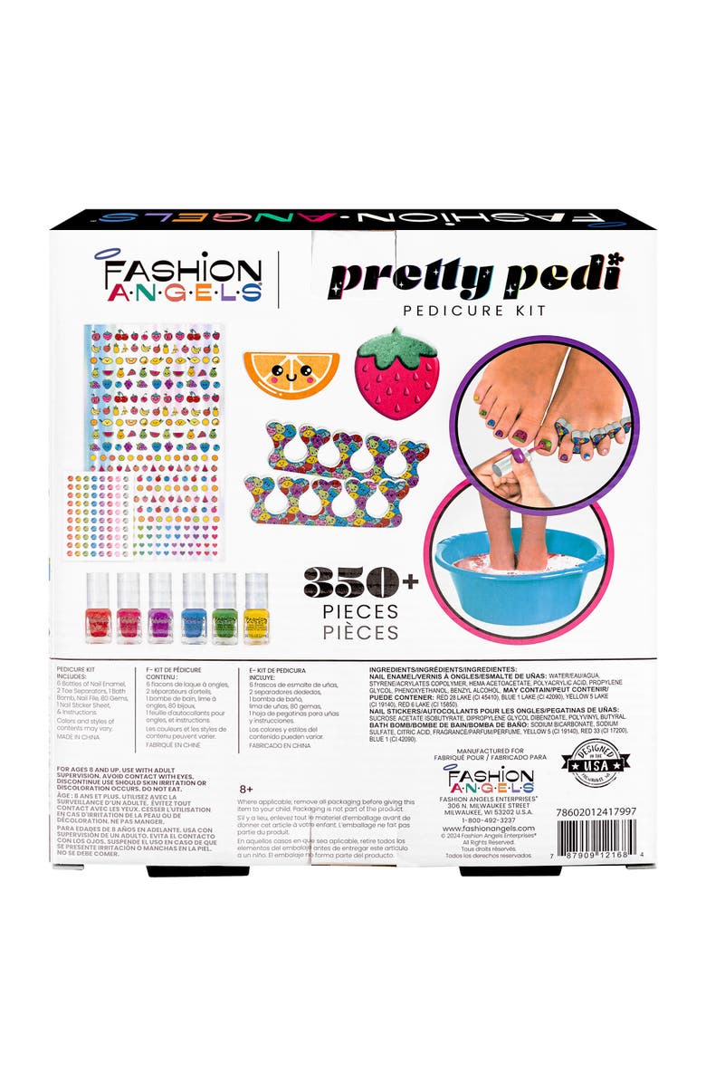 Fashion Angels Pretty Pedi Pedicure Kit Nail Spa Set, Alternate, color, Multicolored