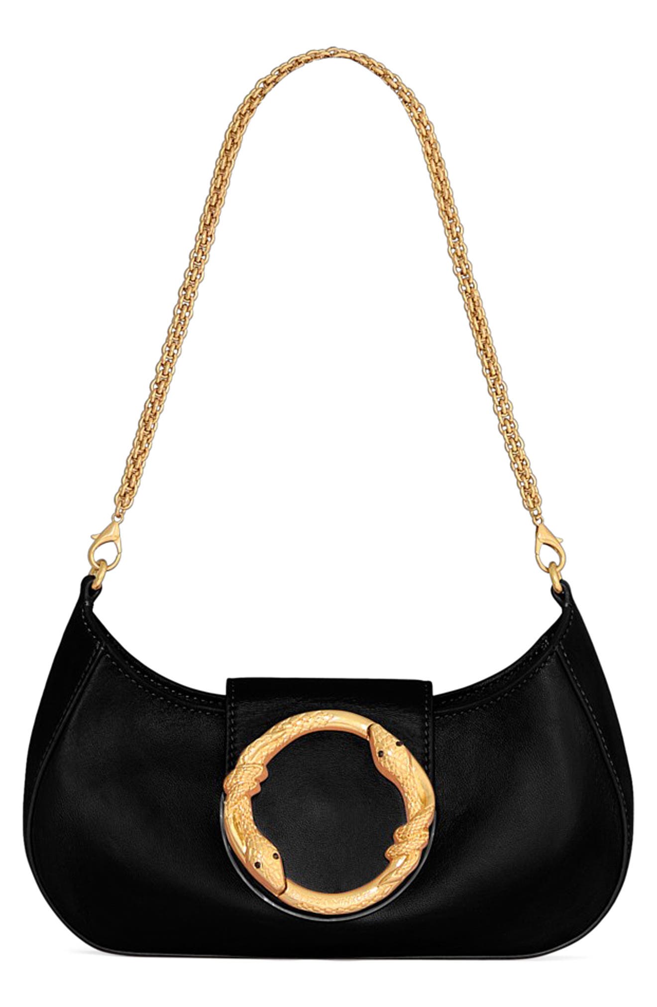 Rebecca Minkoff Snake Hardware Shoulder Bag, Main, color, 