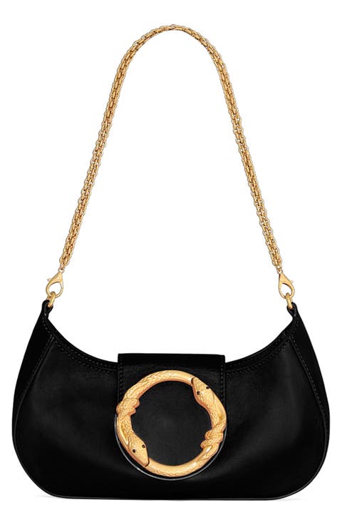 Snake Hardware Shoulder Bag