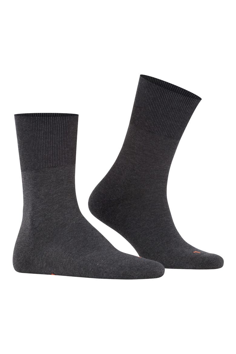 Gender Inclusive Run Crew Socks, Main, color, DARK GREY