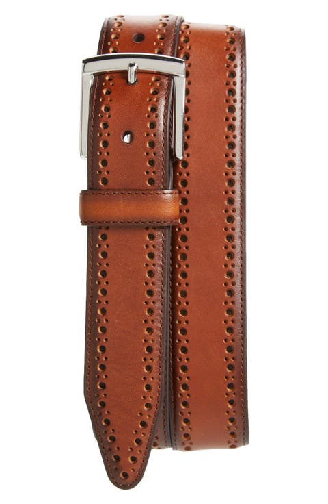 Perforated Leather Belt