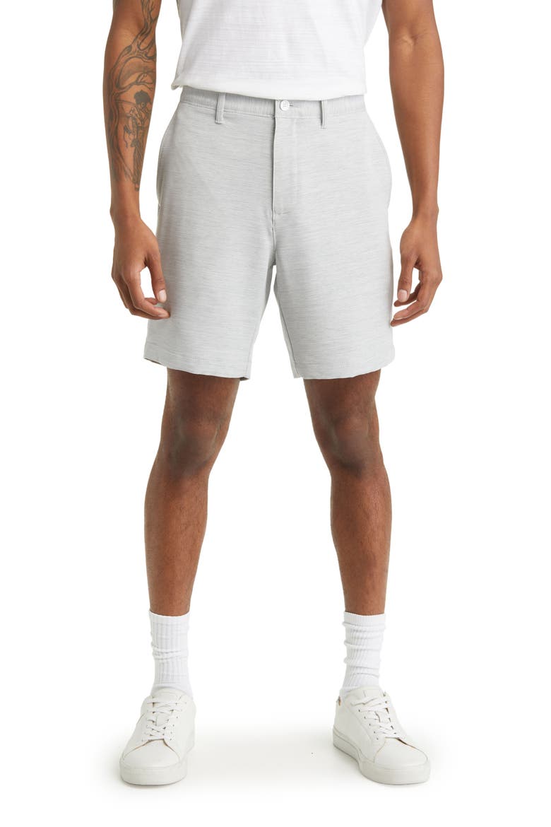 Heather Stripe Chino Shorts, Main, color, CERULEAN