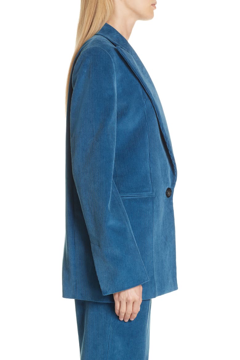 Corduroy Blazer, Alternate, color, WAVE