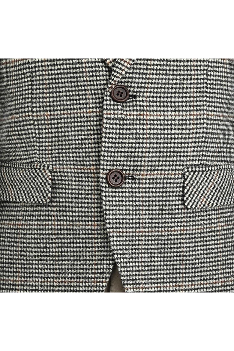 Checkered Blazer and Trousers Set, Alternate, color, Beige