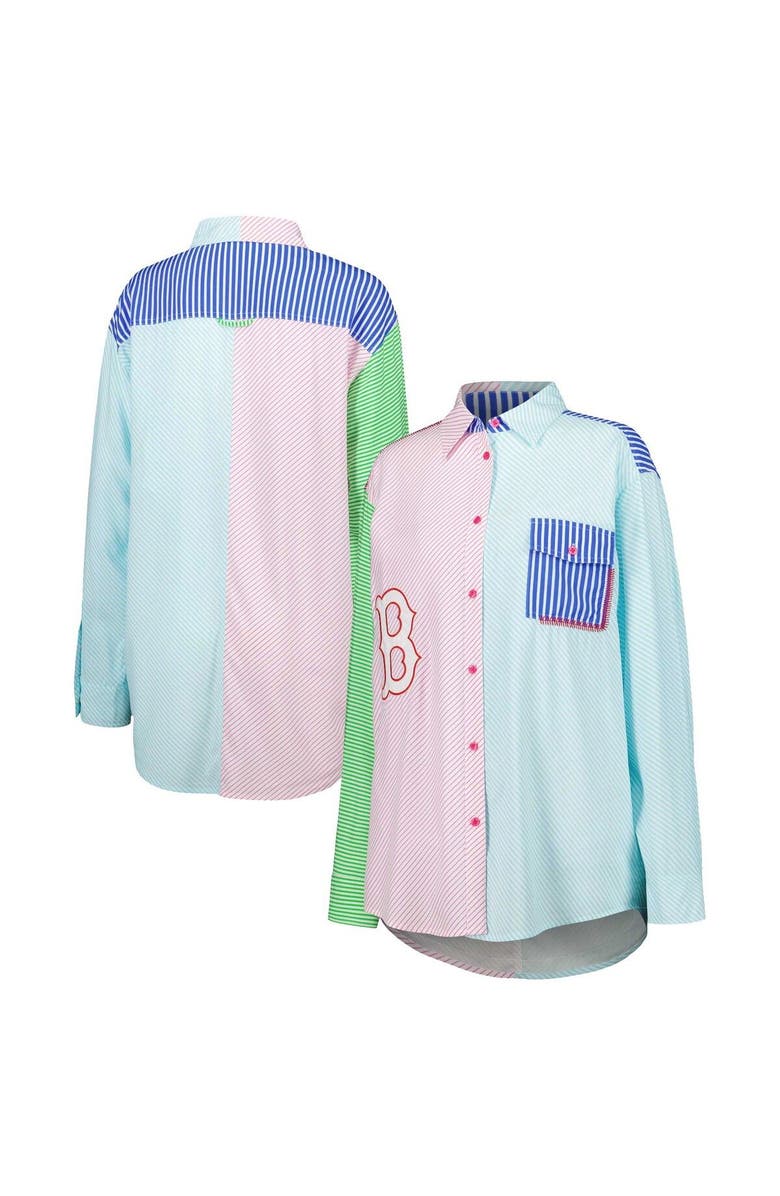 Terez Women's Terez Boston Red Sox Button-Up Shirt, Main, color, Red