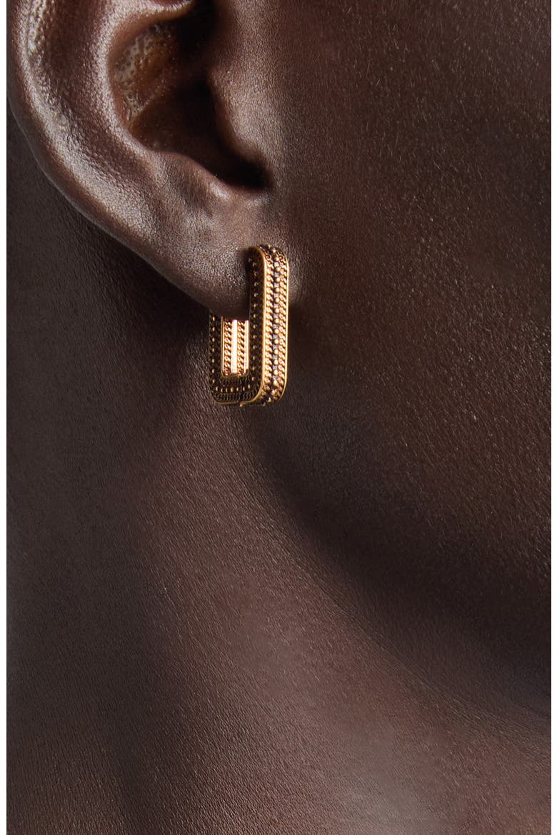 Axis Hoop Earrings, Alternate, color, GOLD 82