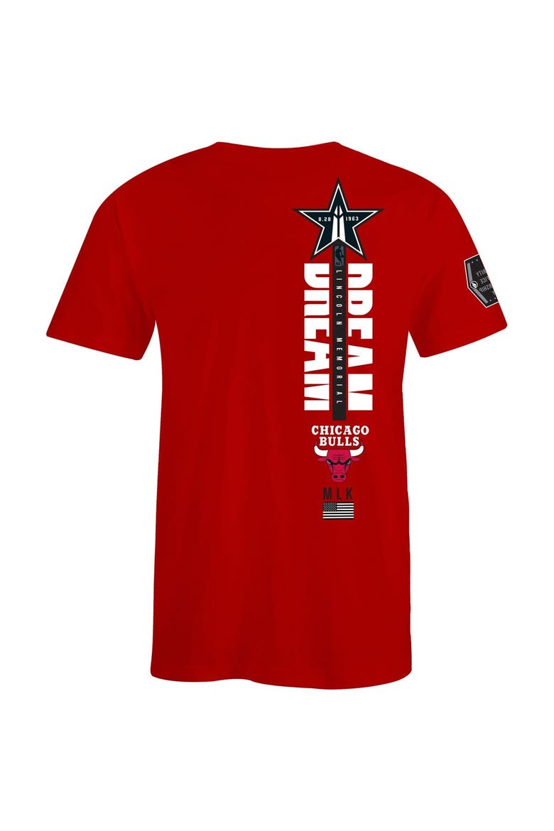 Unisex FISLL x Black History Collection  Red Chicago Bulls T-Shirt, Alternate, color, Red