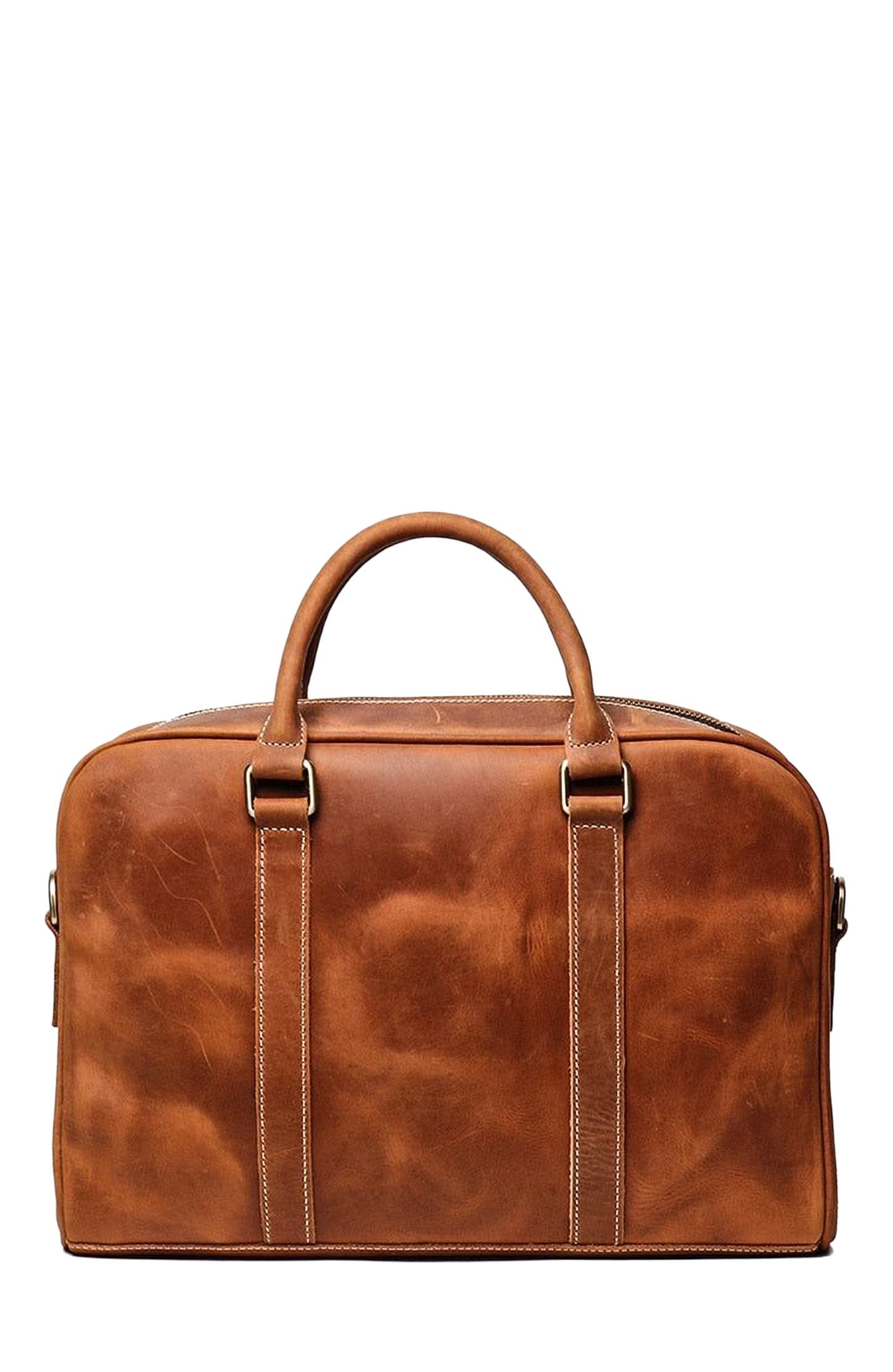 STEEL HORSE LEATHER The Bjorn Leather Laptop Bag | Vintage Leather Briefcase, Alternate, color, Brown