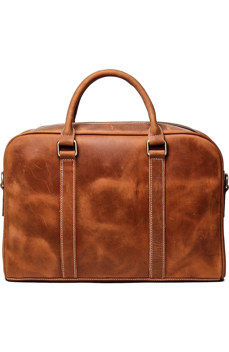 STEEL HORSE LEATHER The Bjorn Leather Laptop Bag | Vintage Leather Briefcase, Alternate, color, Brown