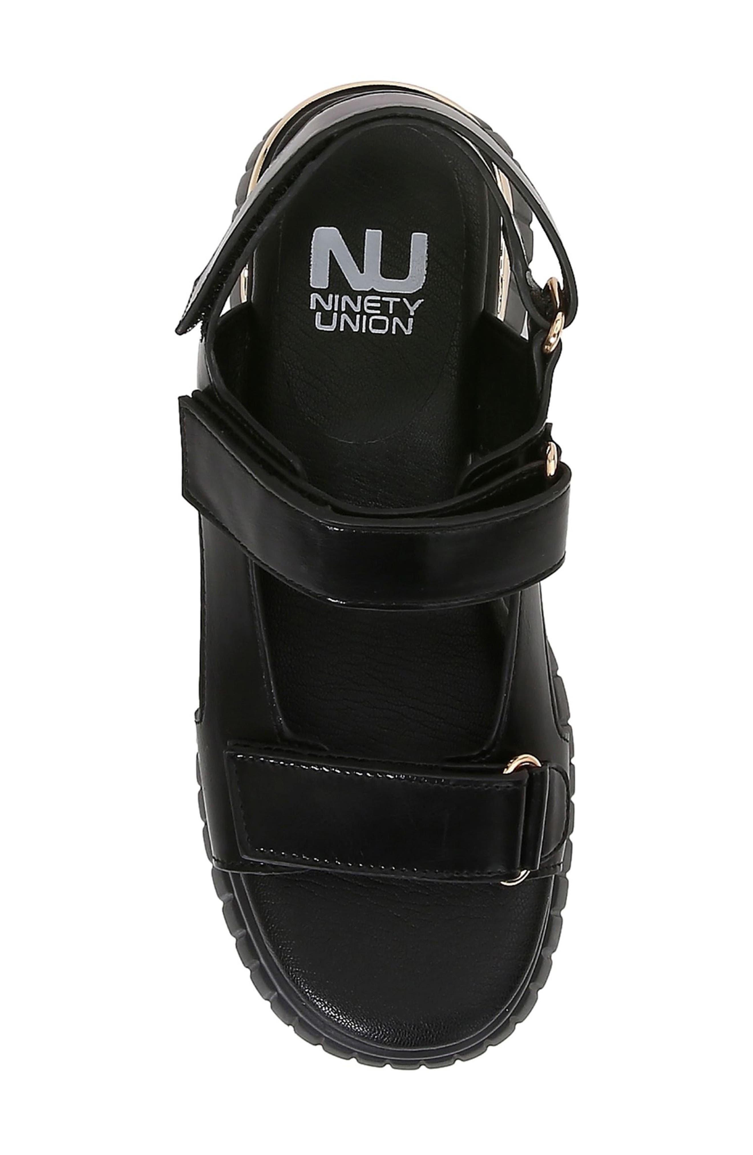 NINETY UNION Bayside Platform Sandal, Alternate, color, Black