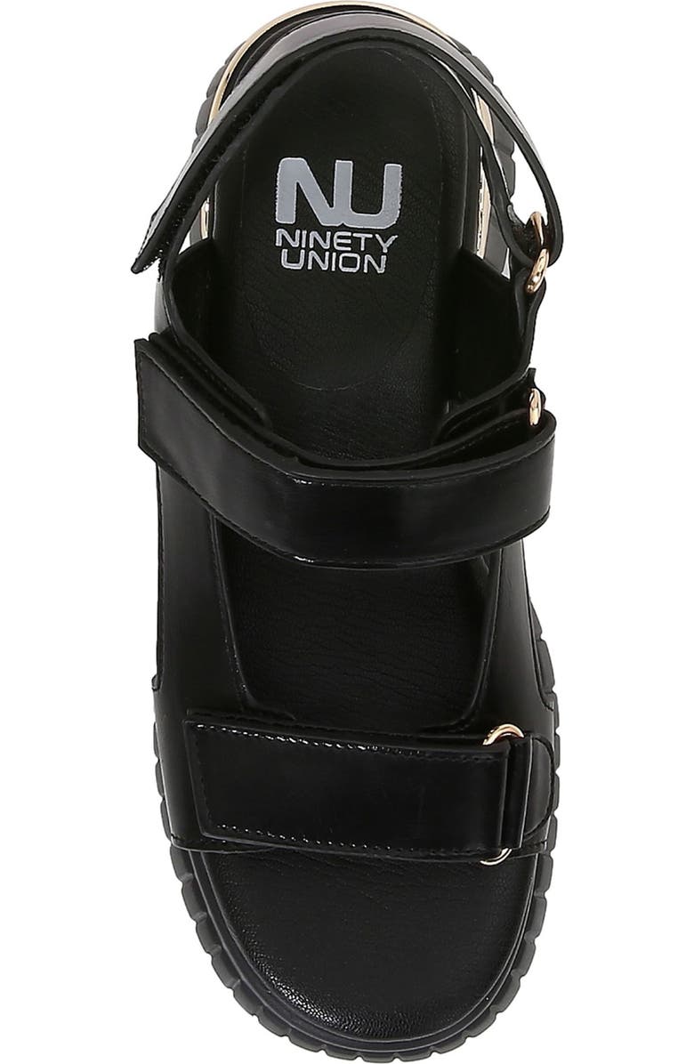 NINETY UNION Bayside Platform Sandal, Alternate, color, Black