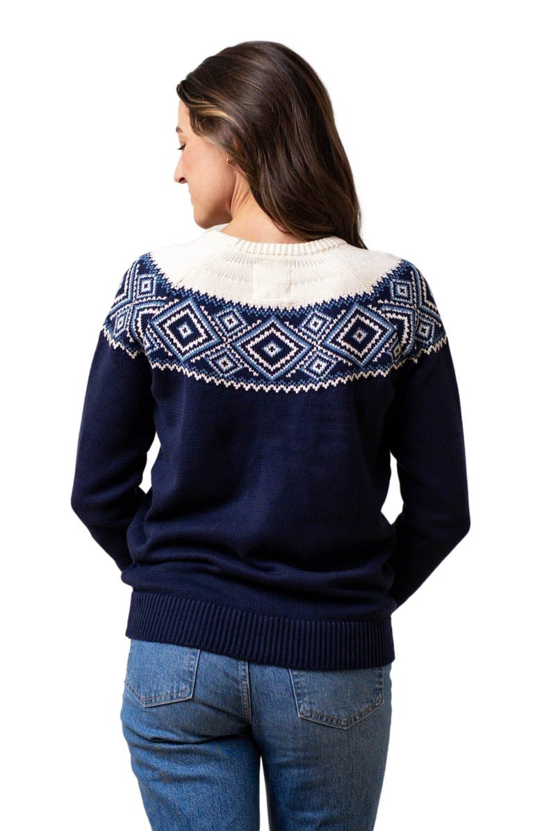 Hope & Henry Women's Fair Isle Raglan Sweater, Alternate, color, 