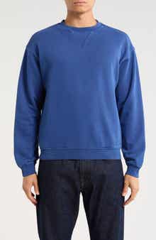 FRAME Washed Cotton Fleece Sweatshirt