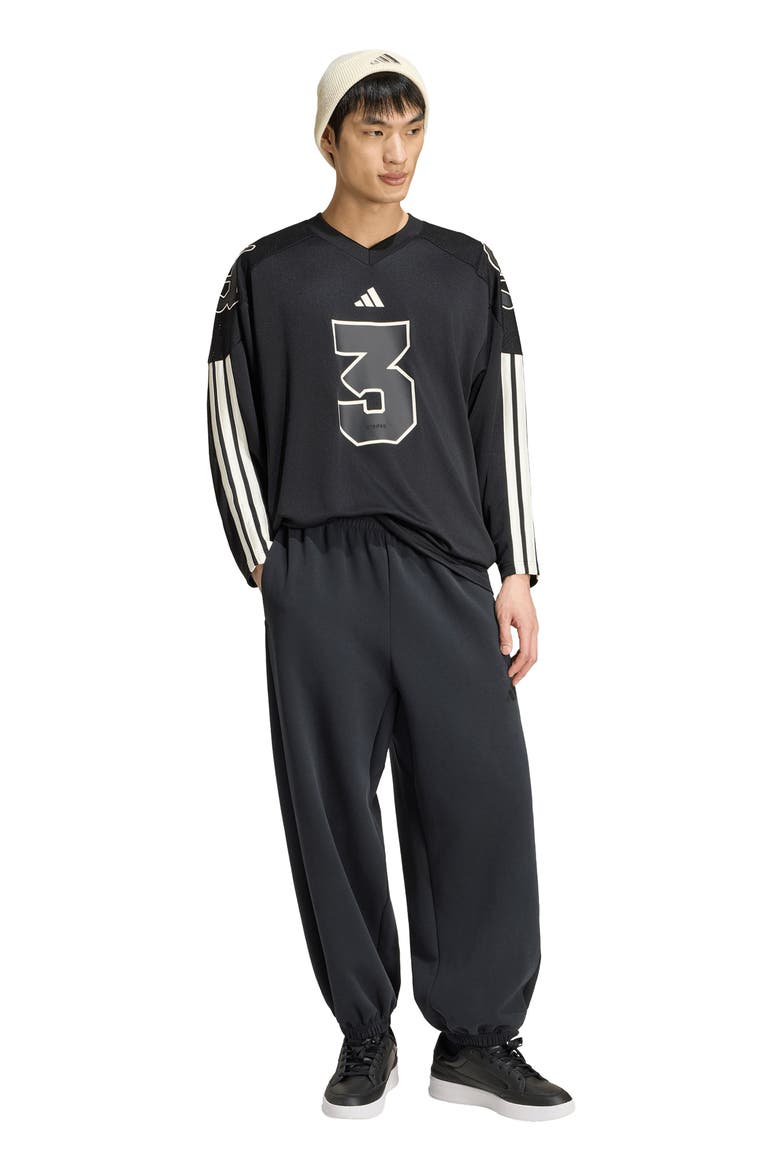 Q4 Star Long Sleeve Star Jersey, Alternate, color, BLACK
