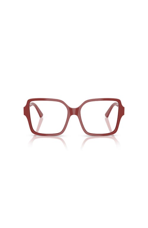 Jimmy Choo 54mm Square Optical Glasses In Red