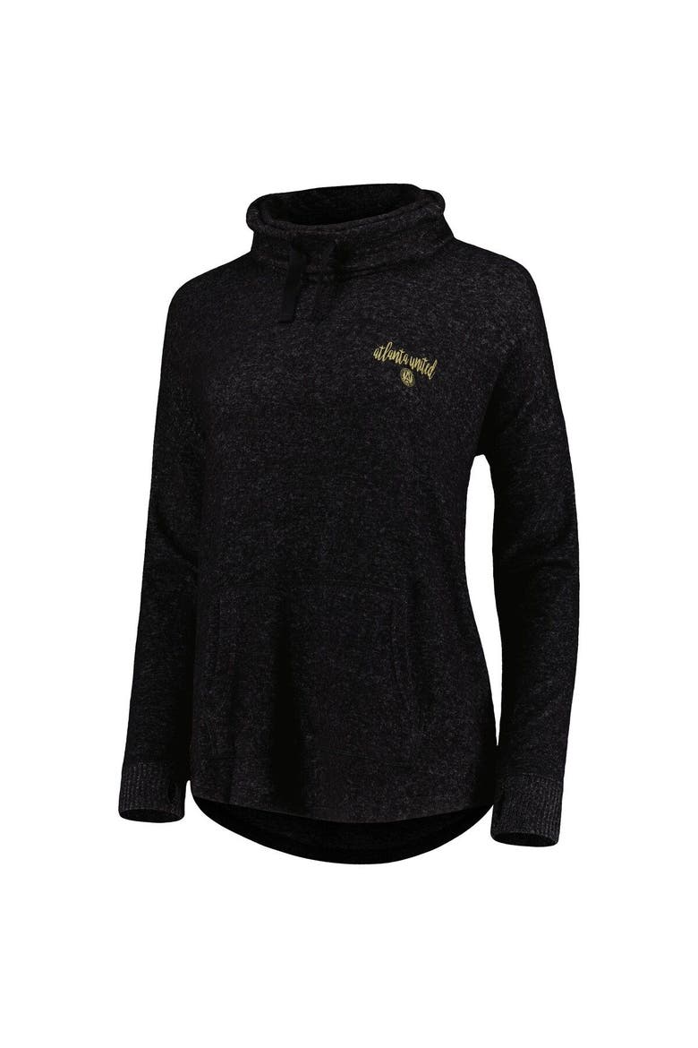 Women's Heathered Black Atlanta United FC Cuddle Tri-Blend Pullover Sweatshirt, Alternate, color, Heather Black