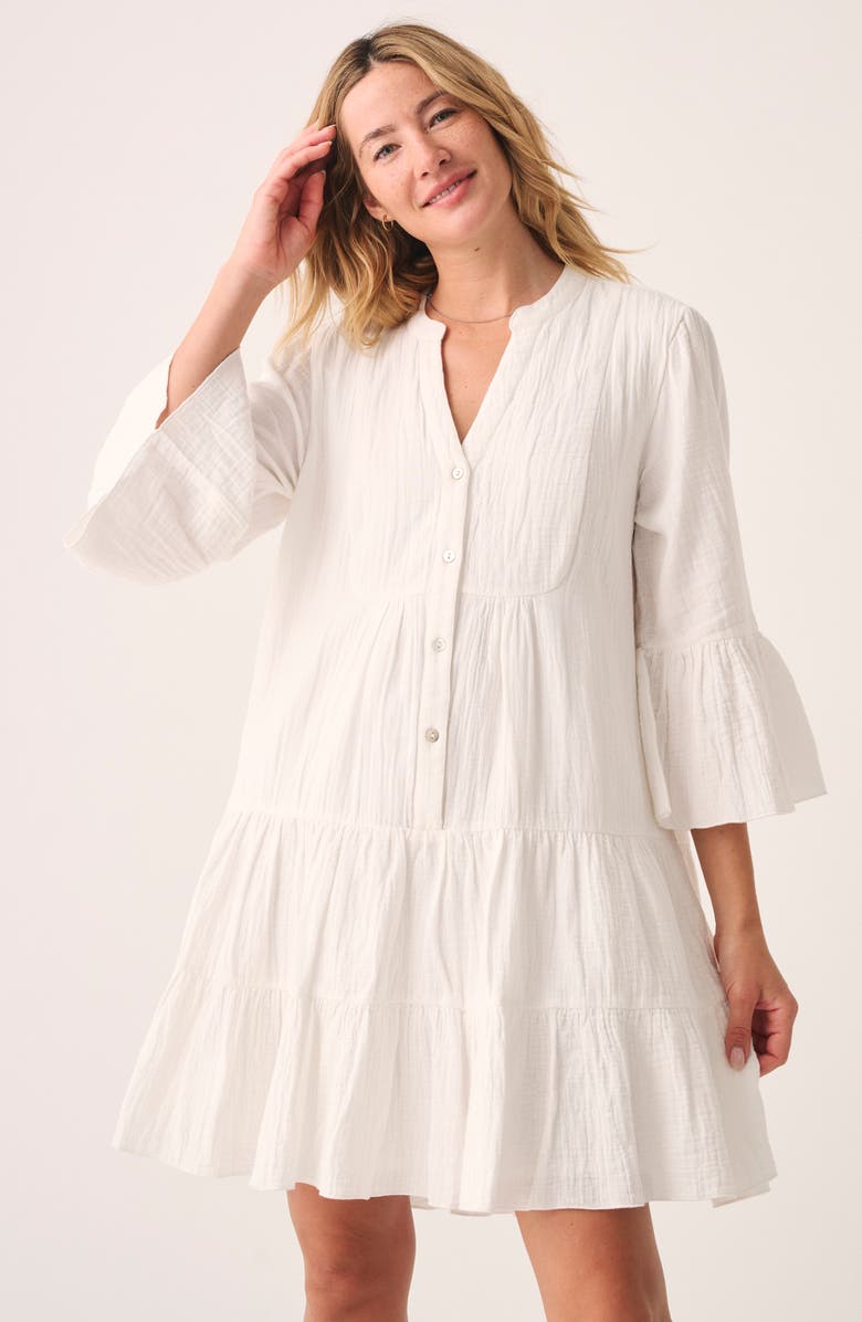 Kasey Dream Gauze Tiered Organic Cotton Minidress