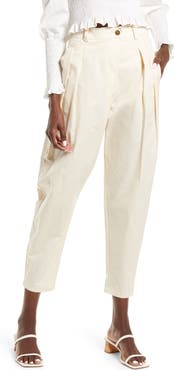 Amy Lynn Tapered Cotton Trousers