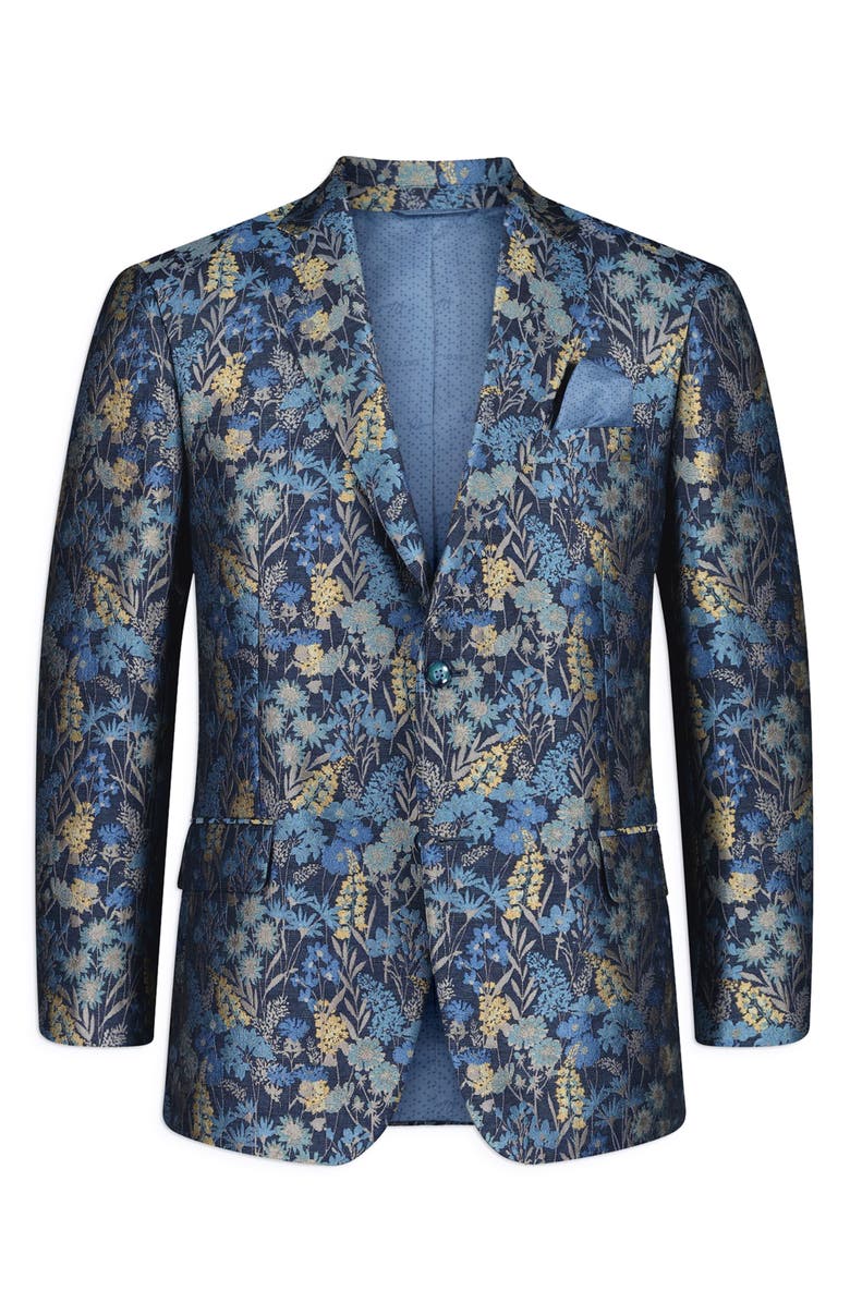 Robert Graham Radford Tailored Fit Floral Jacquard Sport Coat, Alternate, color, Multi