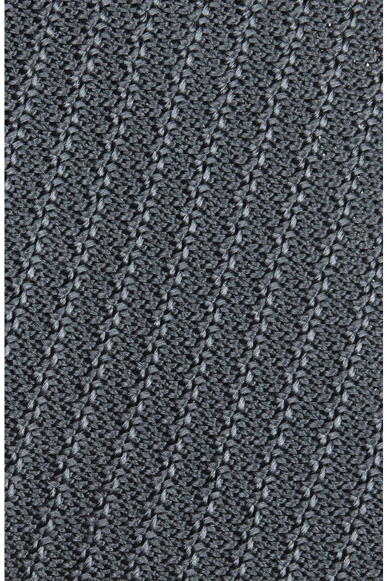 Knit Silk Tie, Alternate, color, FLANNEL