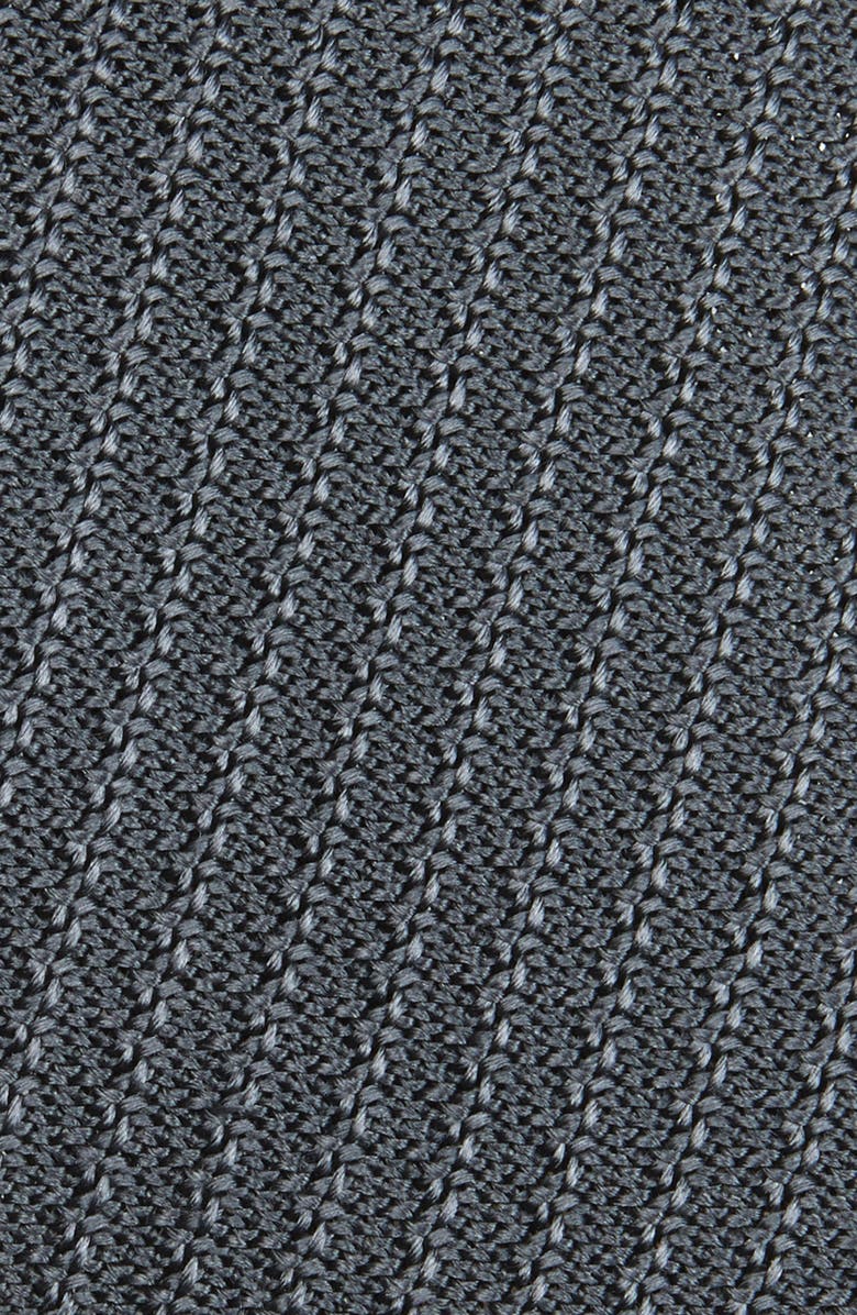 Brioni Knit Silk Tie, Alternate, color, Flannel