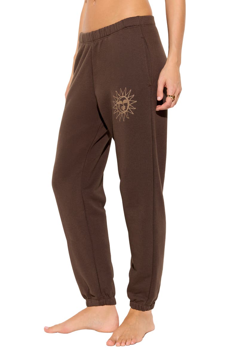 Spiritual Gangster Rise Eden Cotton Blend Sweatpants, Alternate, color, Coco