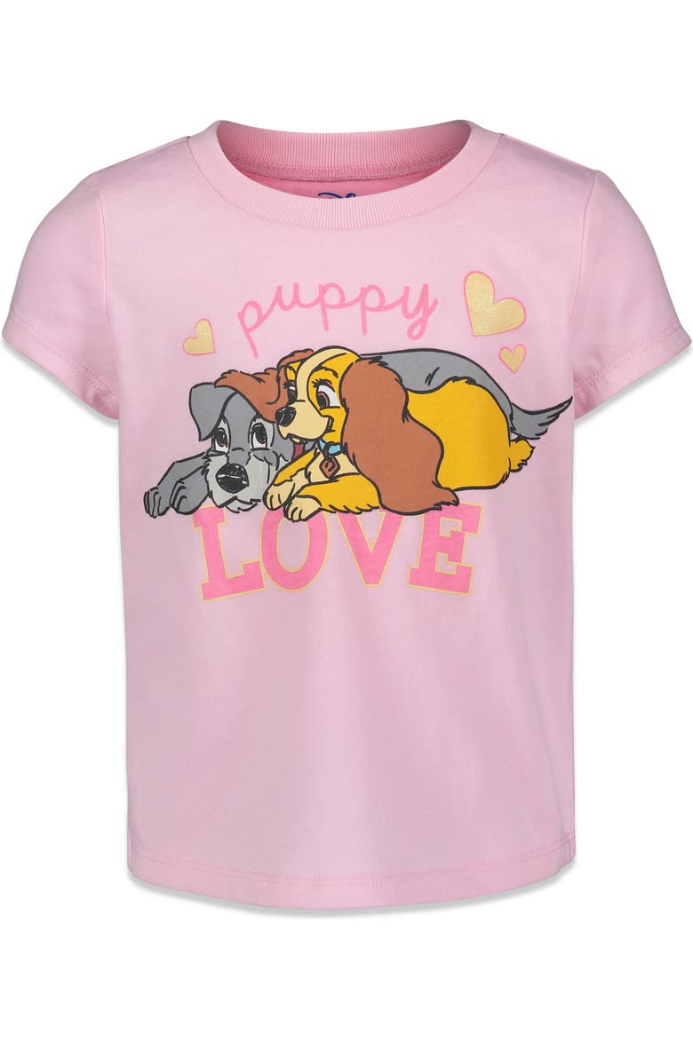 3-Pack Glitter T-Shirts, Alternate, color, Pink White Grey