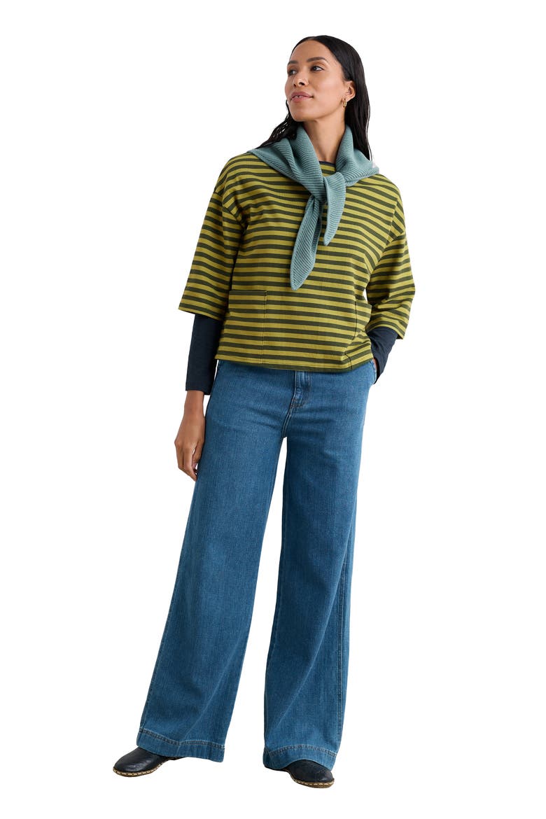 Buryan Stripe Organic Cotton T-Shirt, Alternate, color, MINI CORNISH BEECH F
