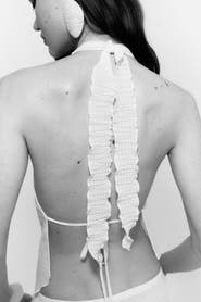 H&M Crinkled Halterneck Top