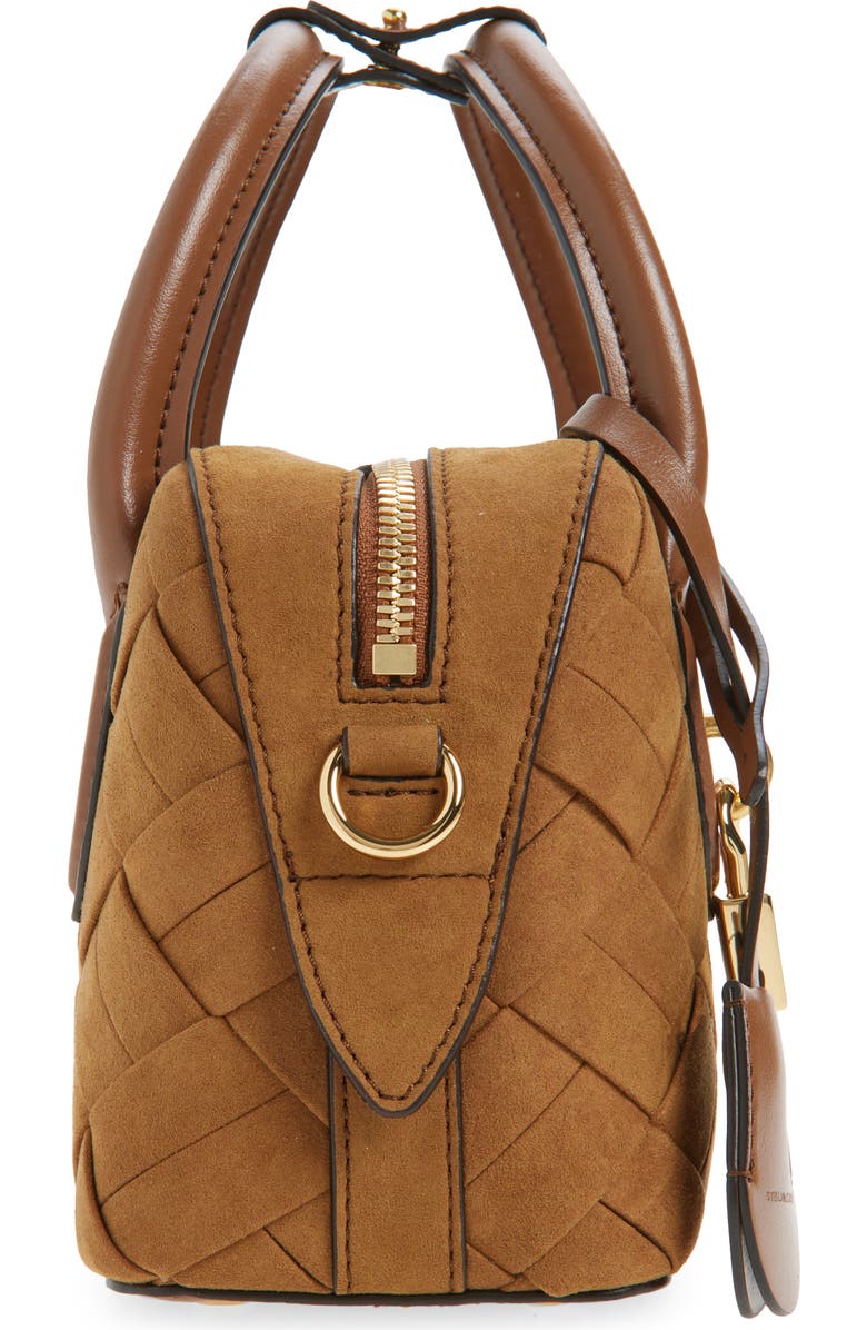 Stella McCartney Small Ryder Woven Bag, Alternate, color, Brandy