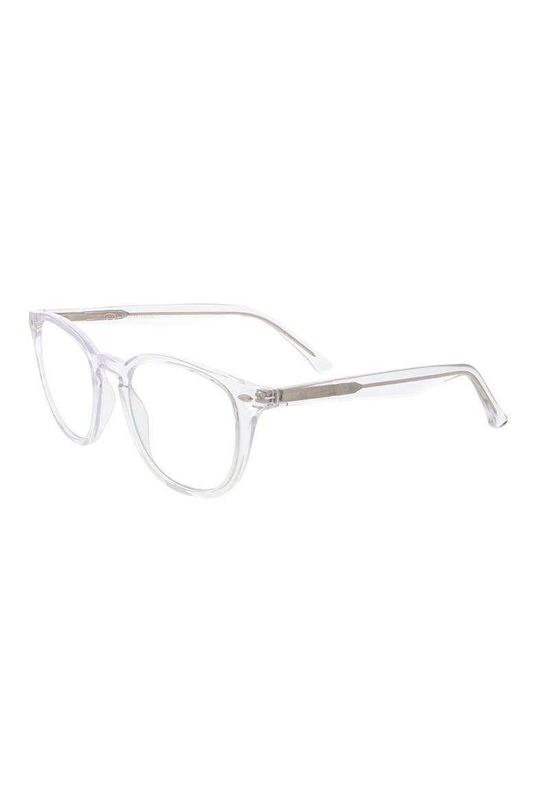 50mm Blue Light Blocking Reading Glasses, Alternate, color, CRYSTAL CLEAR
