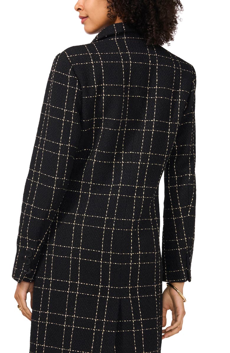 Vince Camuto Windowpane Bouclé Coat, Alternate, color,