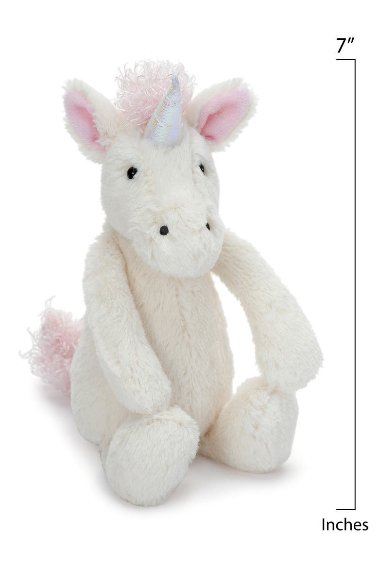 'Small Bashful Unicorn' Stuffed Animal, Alternate, color, CREAM