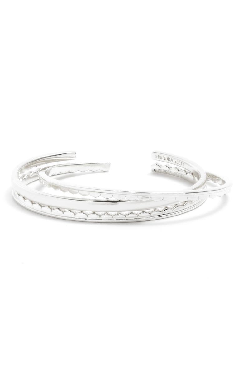 Kendra Scott Quinn Set of 3 Cuff Bracelets, Main, color, 