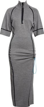 Coperni Technical Merino Wool Midi Sweater Dress