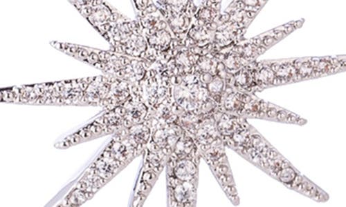 Eye Candy Los Angeles Sandra Pavé Cubic Zirconia Star Constellation Drop Earrings In Silver