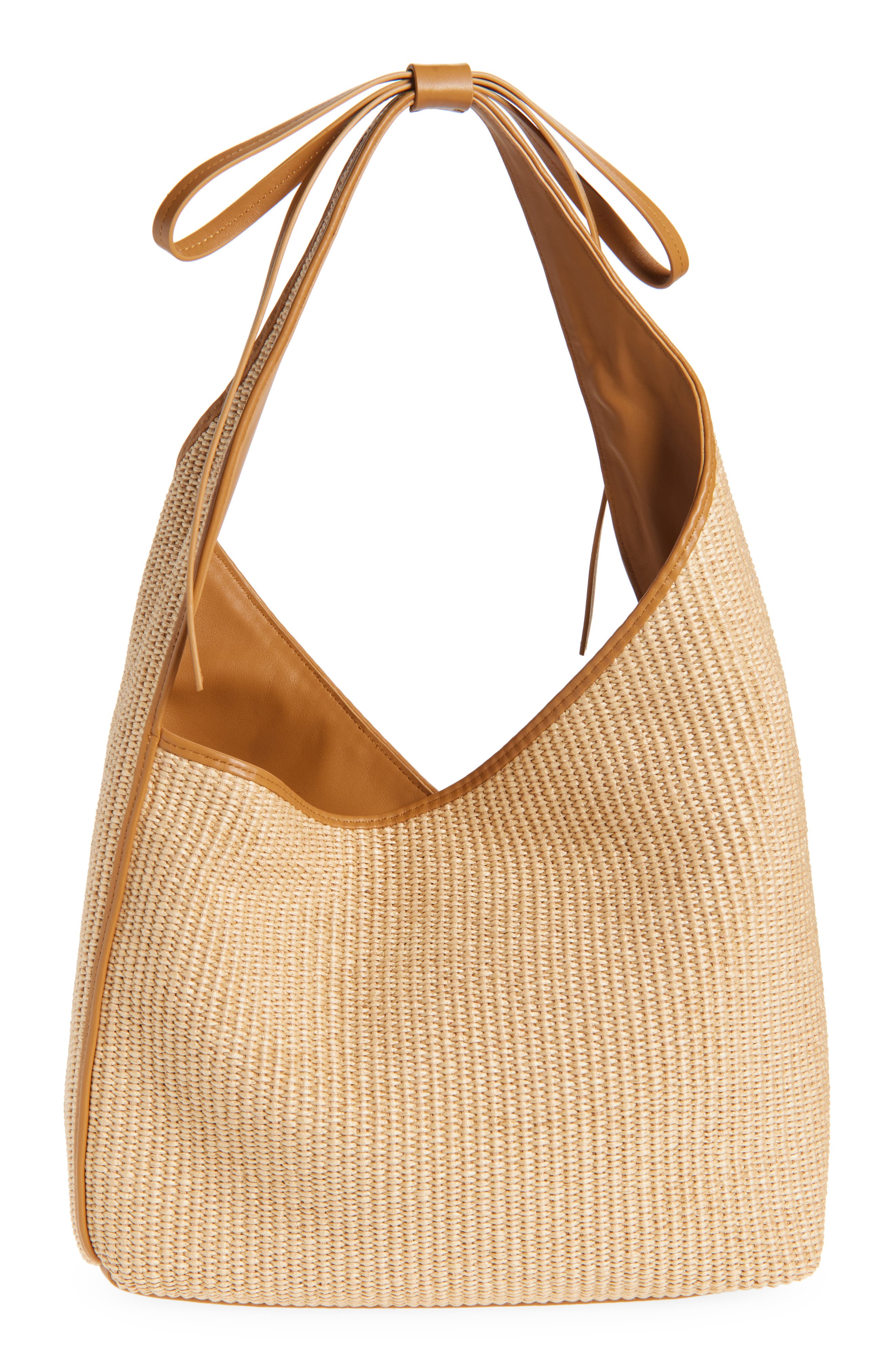 Reformation Medium Vittoria Woven Tote, Main, color, Natural Raffia