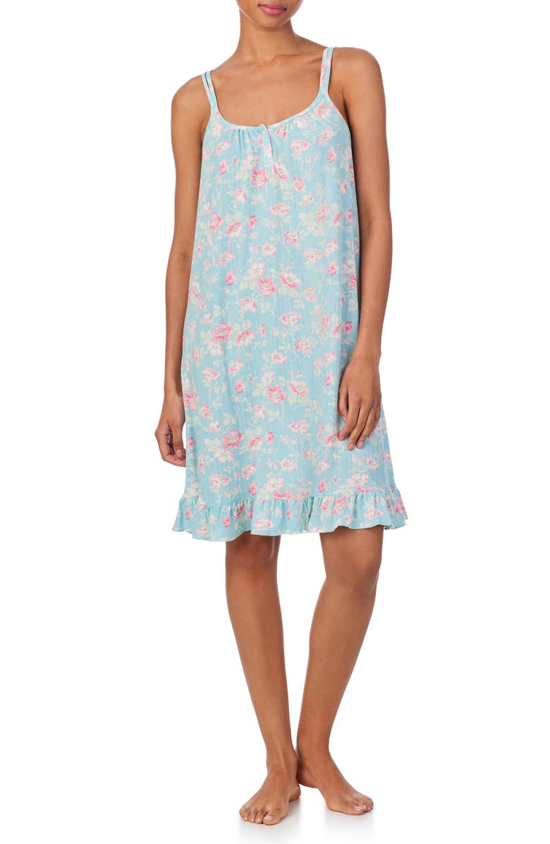 Lauren Ralph Lauren Double Strap Nightgown, Main, color, 
