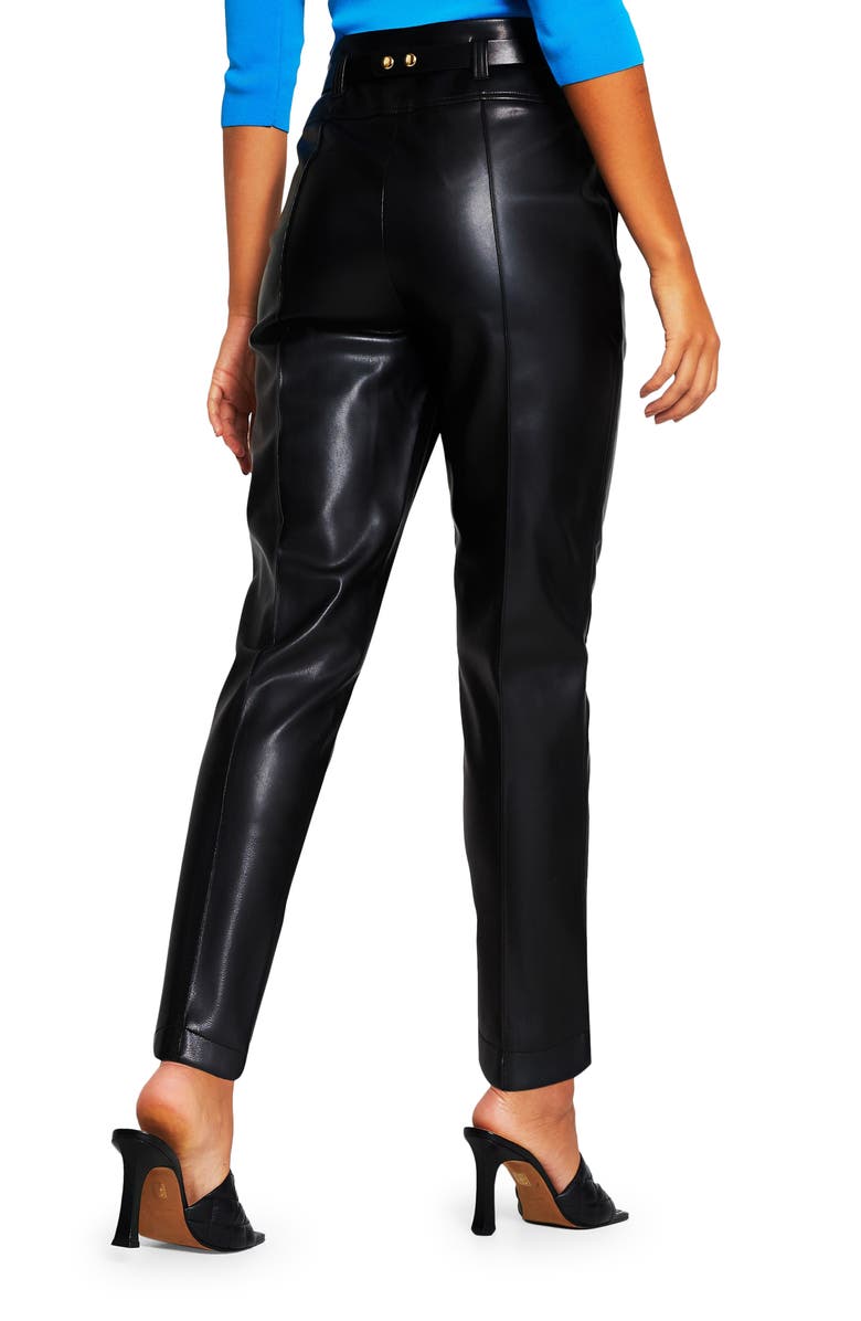 River Island Chain Belt Cigarette Pants, Alternate, color,