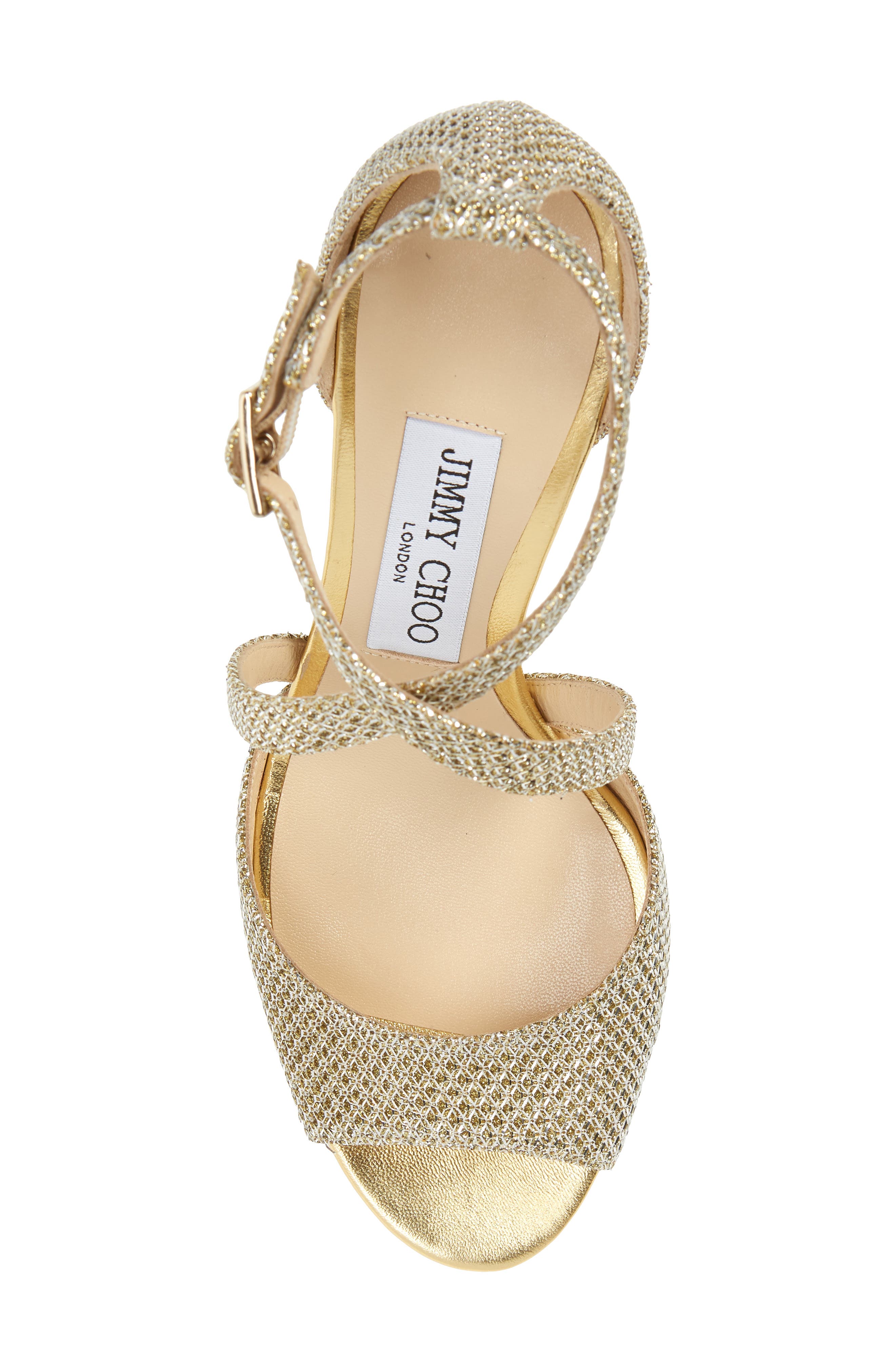 Carrie Shimmer Sandal (Nordstrom Exclusive), Alternate, color, CHAMPAGNE