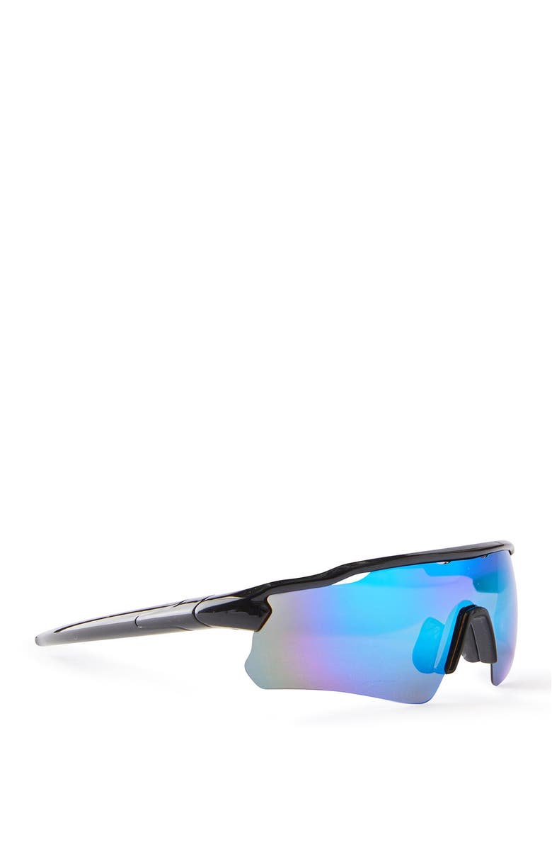 Cotton On Men's The Gatecrasher Sunglasses, Alternate, color, Black Purple Polarized