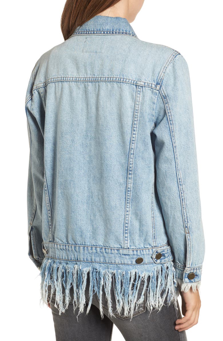 BLANKNYC Whiplash Denim Jacket, Alternate, color, 